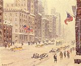 Famous Winter Paintings - Winter's Day, Fifth Avenue